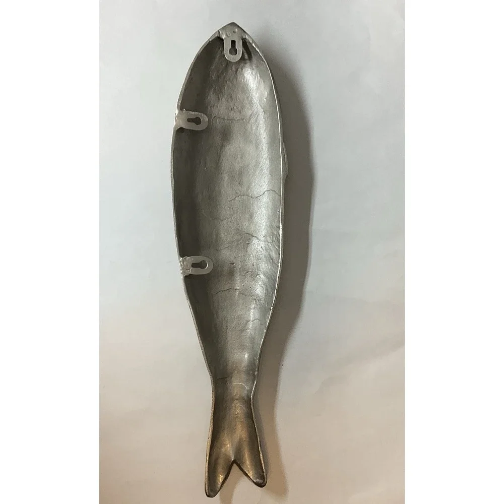Fish Wall Decor Cast Metal 5.75'' x 23.25‎ x 1.25''(14.6cm x 59.1cm x 3.1cm)